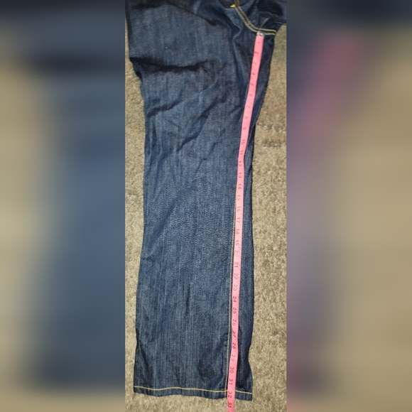 Y2k PNB Nation Sz 36 X 42 Embroidered Wide Leg Baggy Grunge Skater Denim Jeans - Picture 10 of 10